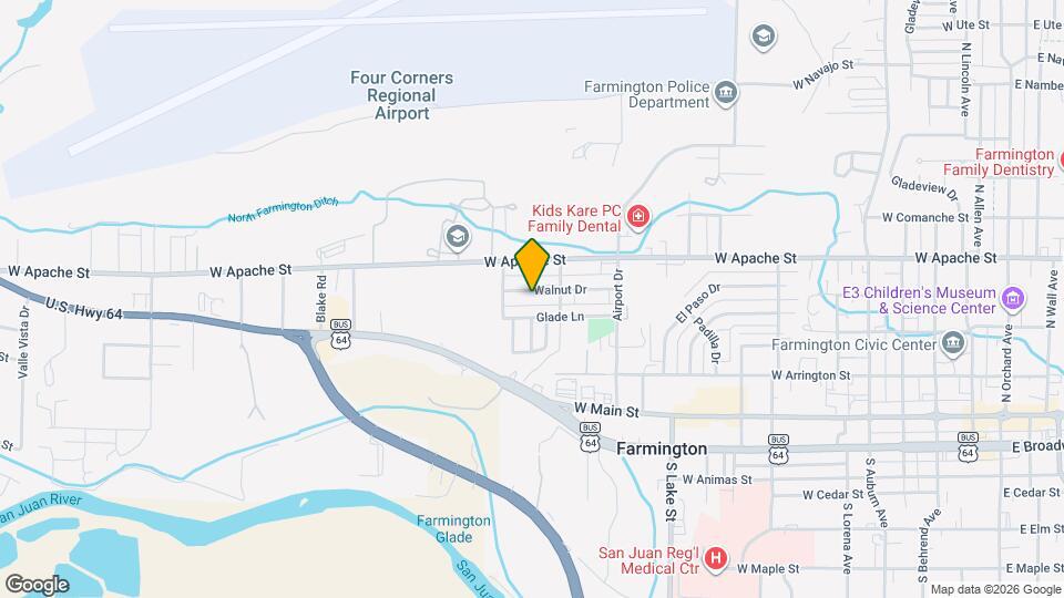 1009 Walnut Dr, Unit Unit C Map and Location Details