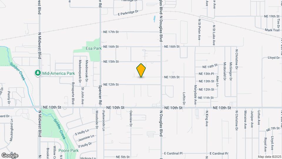 8814 NE 13th St Map and Location Details