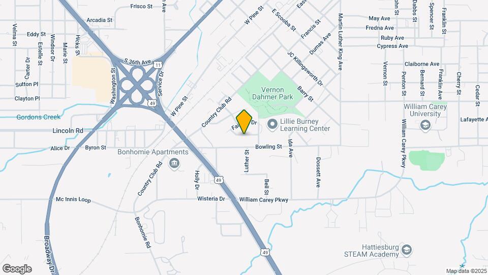 311 Vernon Dahmer Dr Map and Location Details