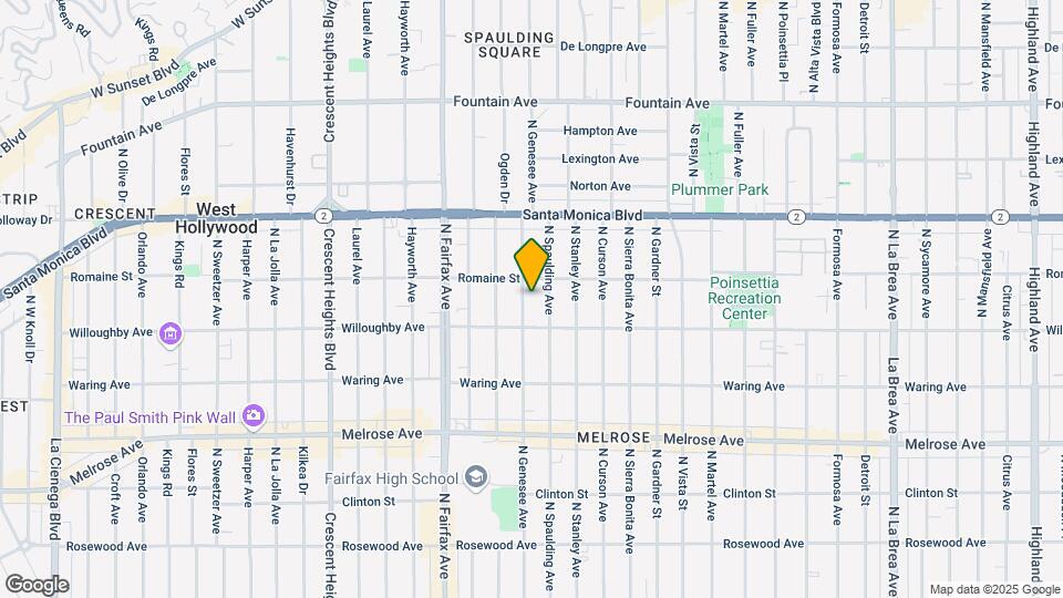 930 N Genesee Ave Map and Location Details