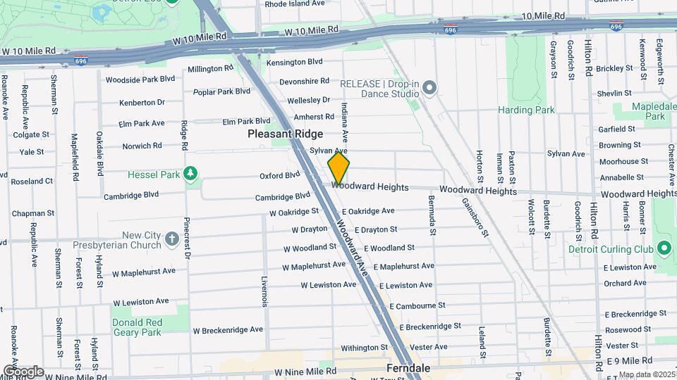 6-8 Woodward Hts Mapa y Detalles de la Ubicación