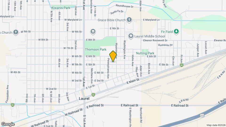 411 E 5th St Map and Location Details