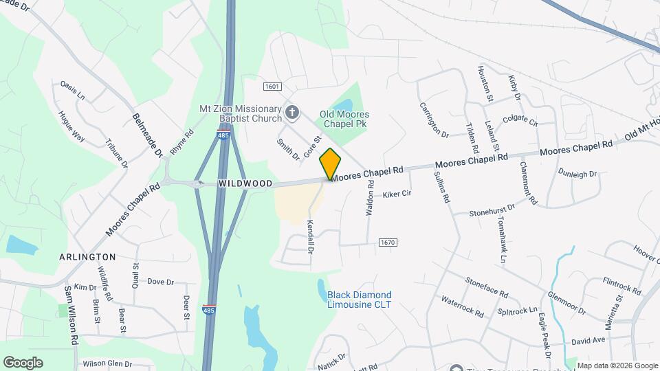 9225 Moores Chapel Rd Map and Location Details