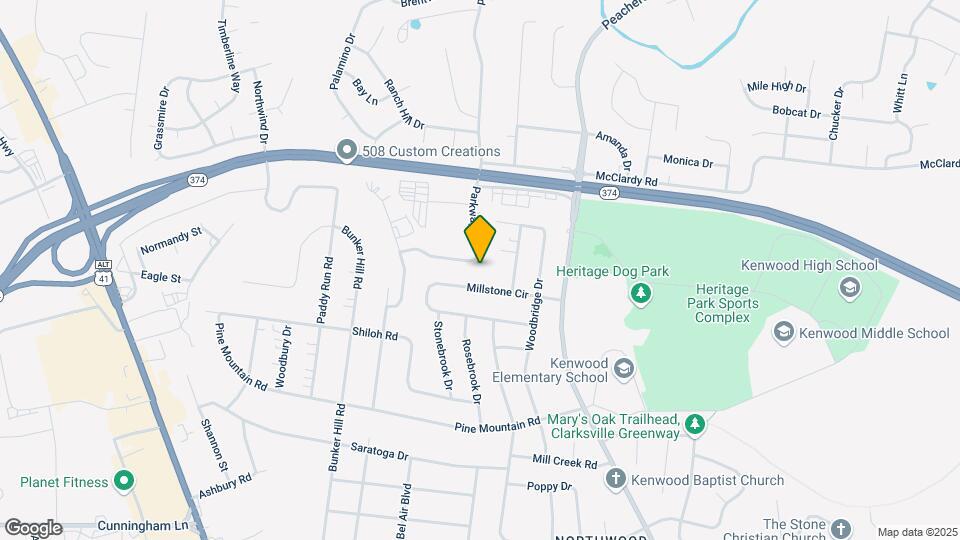 1249 Parkway Pl Map and Location Details