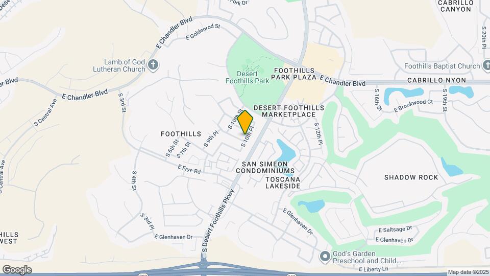 1040 E Silverwood Dr Map and Location Details