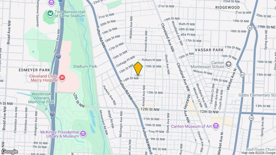 1221 14th St NW Map and Location Details