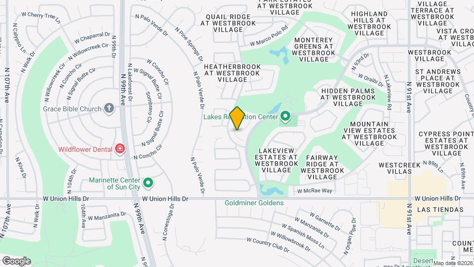 19095 N 97th Ln Map and Location Details