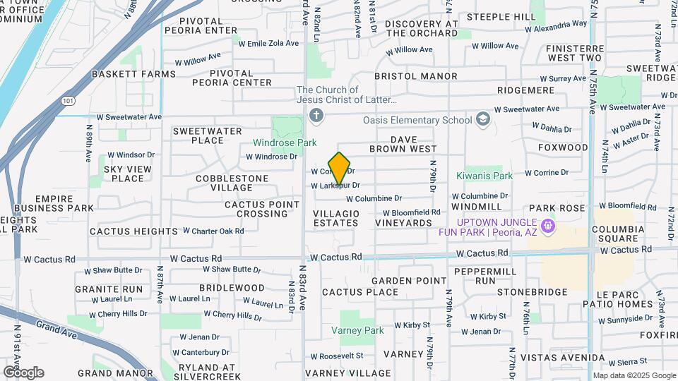 8203 W Larkspur Dr Map and Location Details