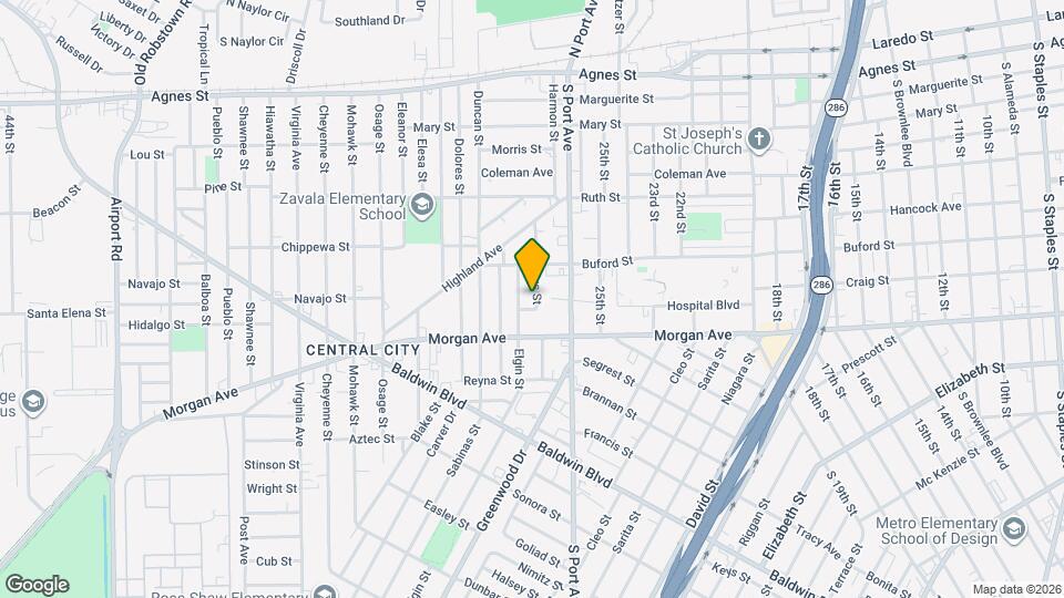 1133 Hibiscus St Map and Location Details