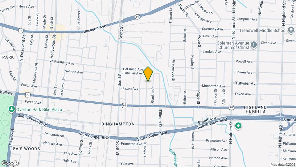 720 Lipford St Map and Location Details