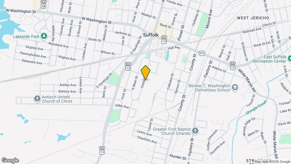 308 Cedar St Map and Location Details