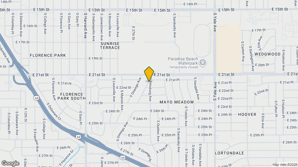 2127 S Oswego Pl Map and Location Details