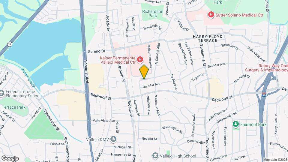 212 Hermosa Ave Map and Location Details