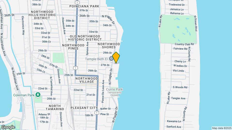 2800 N Flagler Dr Mapa y Detalles de la Ubicación