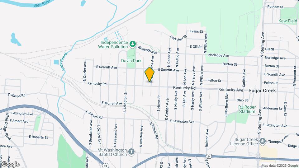 9814 E Kentucky Rd Map and Location Details