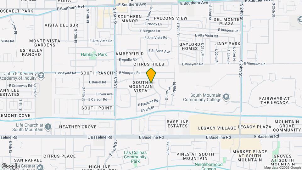 6836 S 18th St Map and Location Details