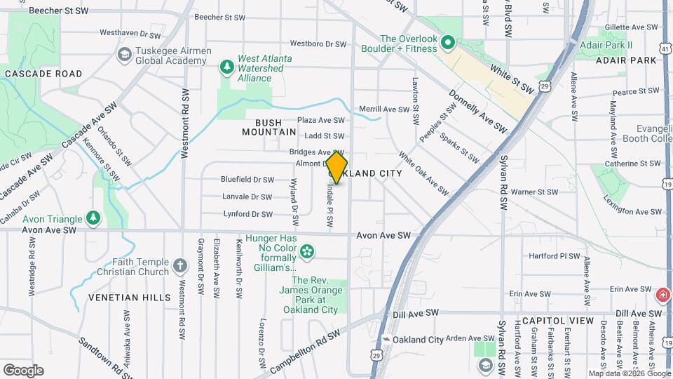 1114 Indale Pl SW Map and Location Details