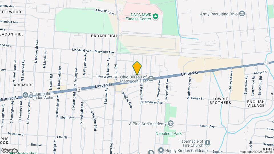 3426-3450 E Broad St Mapa y Detalles de la Ubicación