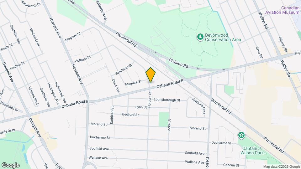 800 Cabana Road E Map and Location Details