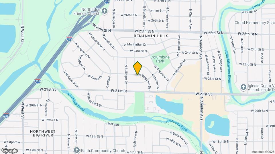 2541 W Benjamin Dr Map and Location Details