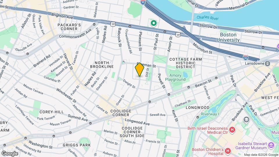 100 Pleasant St Map and Location Details