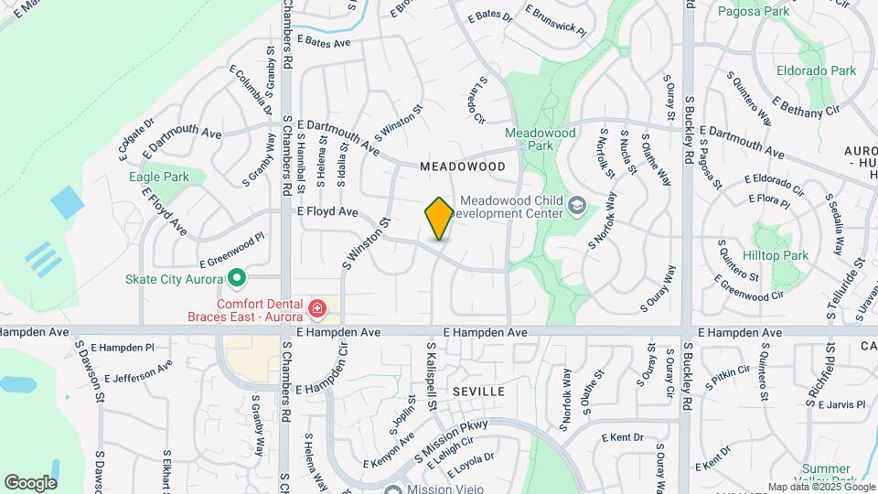 3293 S Kalispell St Map and Location Details