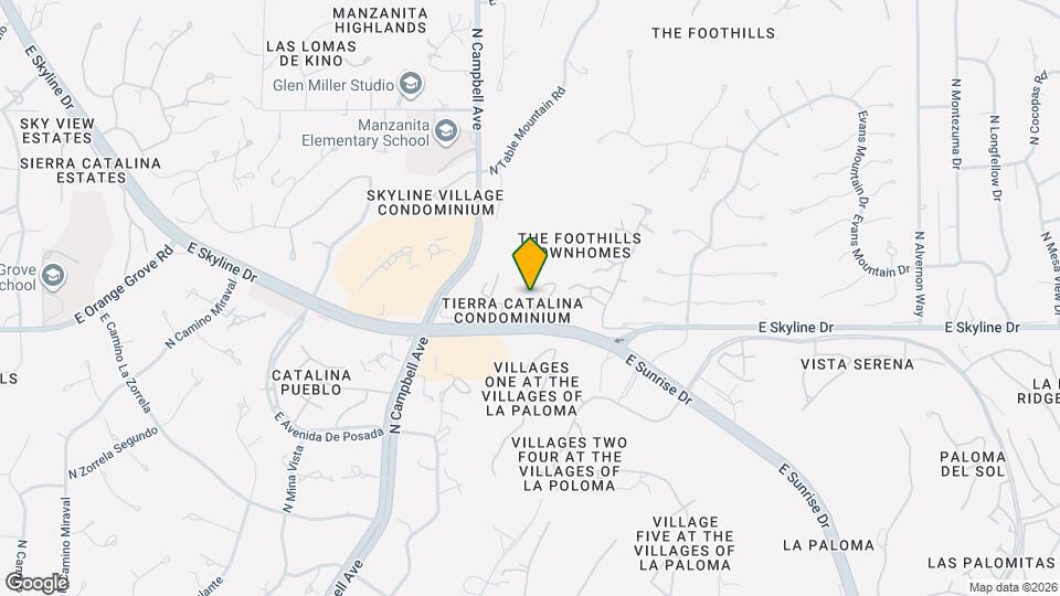 6414 N Tierra De Las Catalinas Map and Location Details