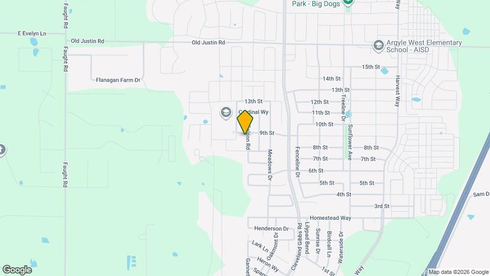 821 Falcon Rd Map and Location Details