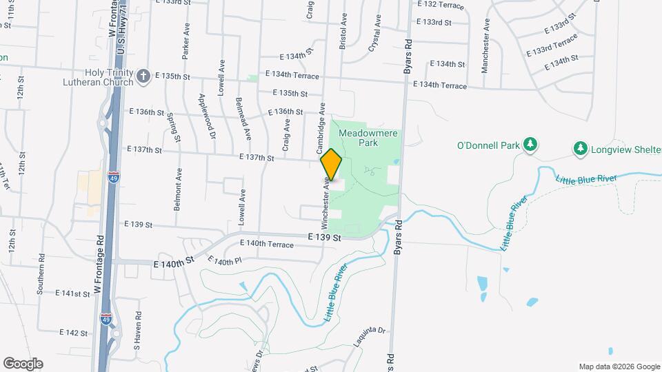 13715 Winchester Ave Map and Location Details