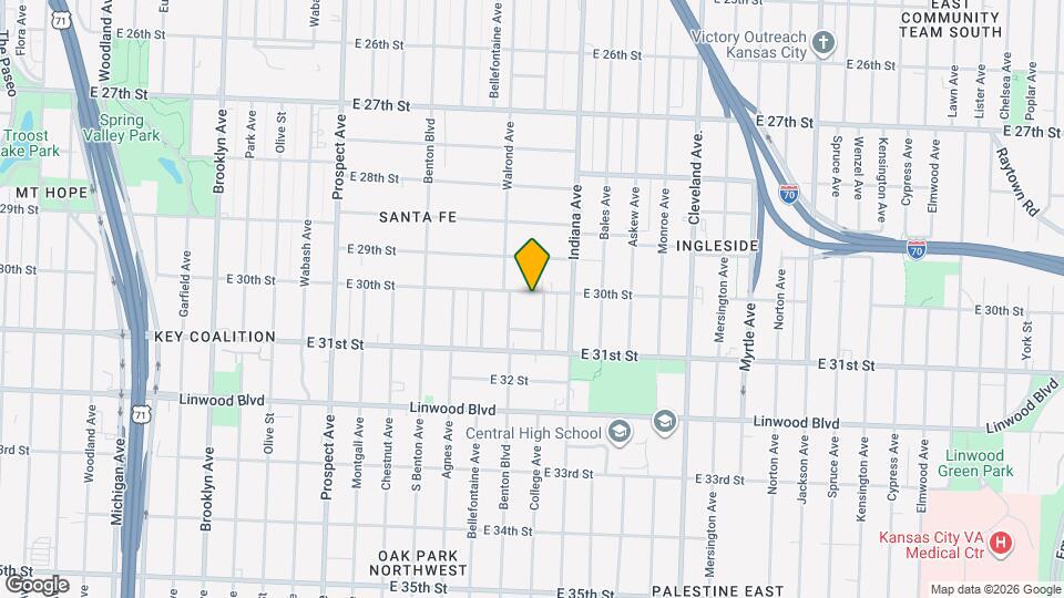 3217 E 30th St, Unit 1602 Map and Location Details