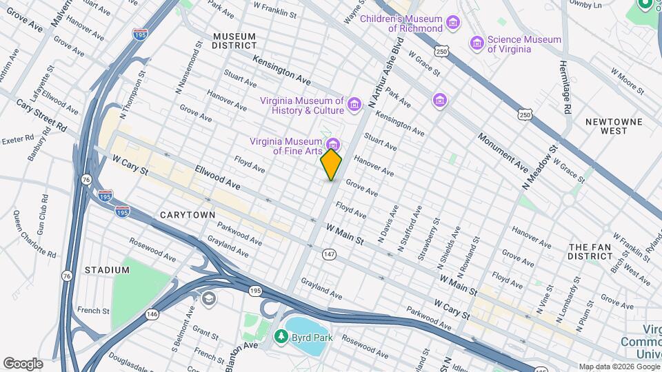 112 N Arthur Ashe Blvd, Unit 1A Mapa y Detalles de la Ubicación