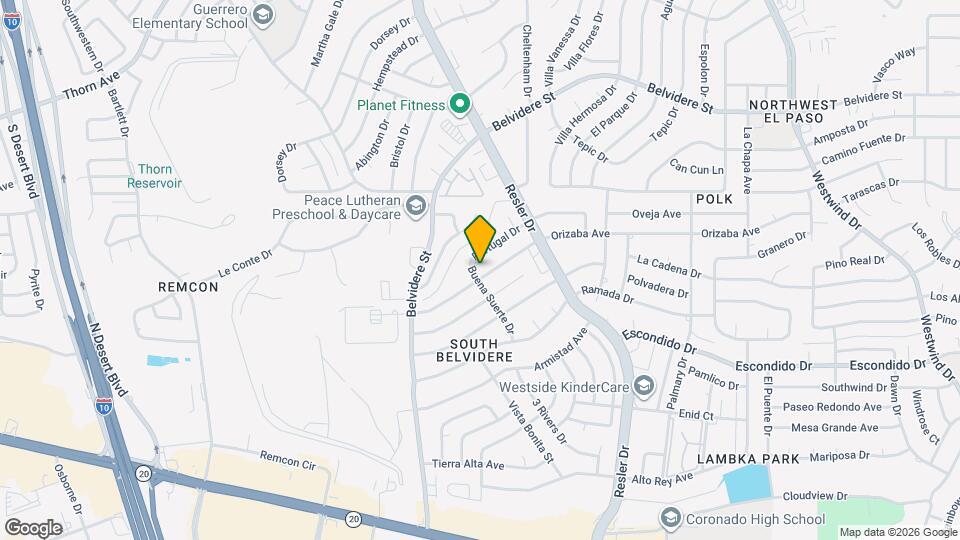 7139 Orizaba Ave Map and Location Details