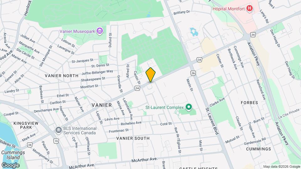 406 Montréal Rd Map and Location Details