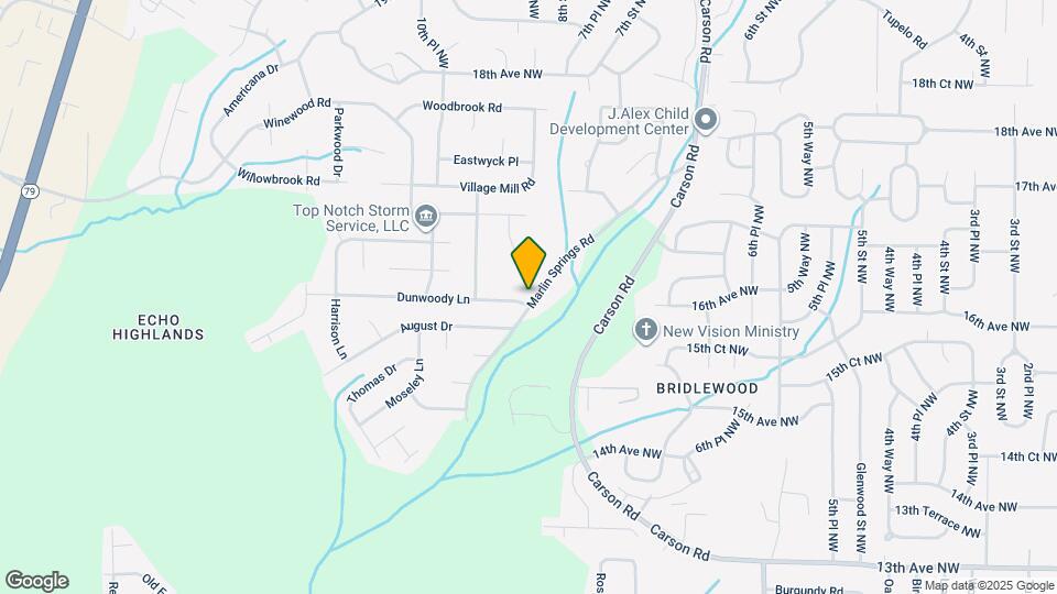 800 Dunwoody Ln Mapa y Detalles de la Ubicación