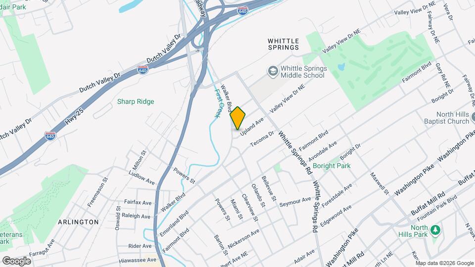 2411 Upland Ave Map and Location Details