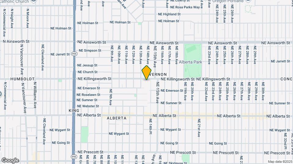 1340 NE Killingsworth St Map and Location Details