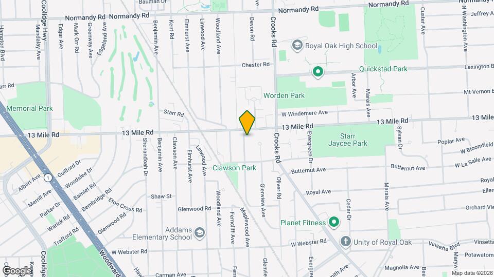 3216 Maplewood Ave Map and Location Details