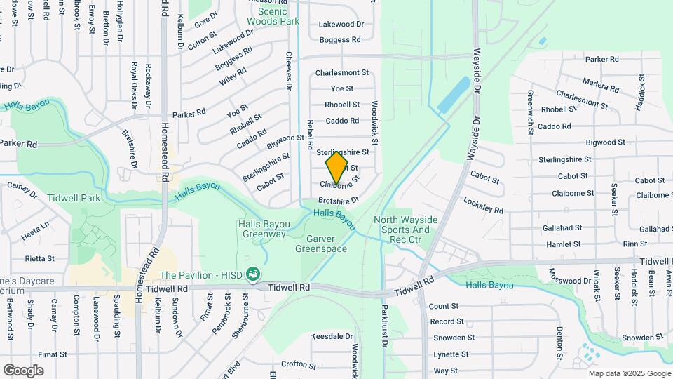 7630 Claiborne St Map and Location Details