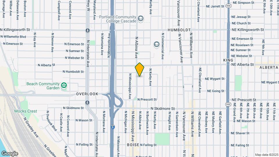 4804 N Albina Ave Mapa y Detalles de la Ubicación