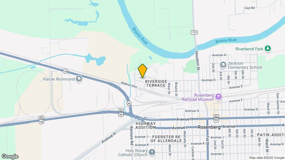 907 Avenue E Map and Location Details