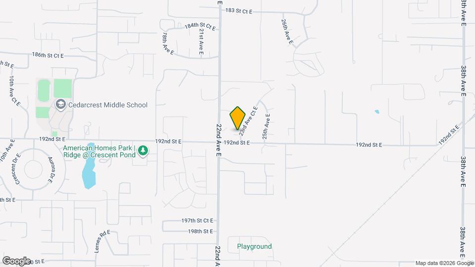 19112 23rd Ave Ct E Map and Location Details