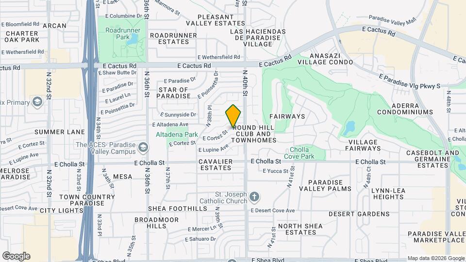 3927 E Cortez St Map and Location Details