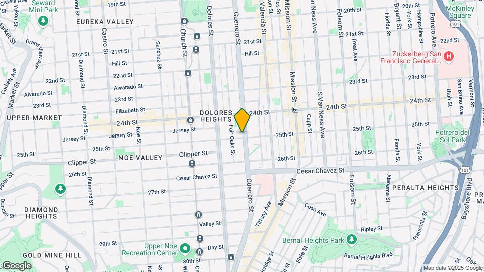 1294 Guerrero St Map and Location Details