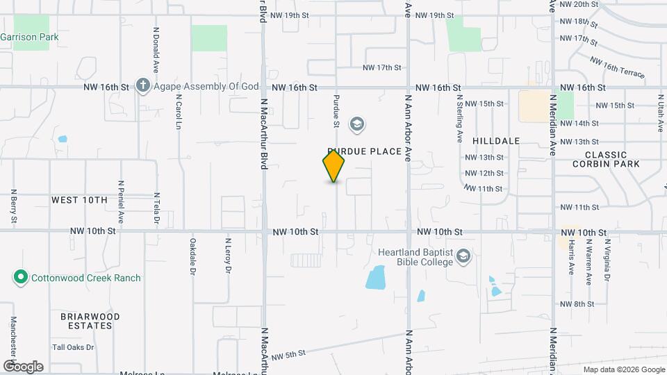 1133 N Purdue Ave Map and Location Details