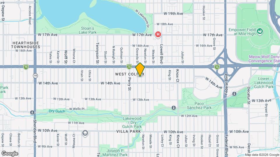 1418 Osceola St Map and Location Details