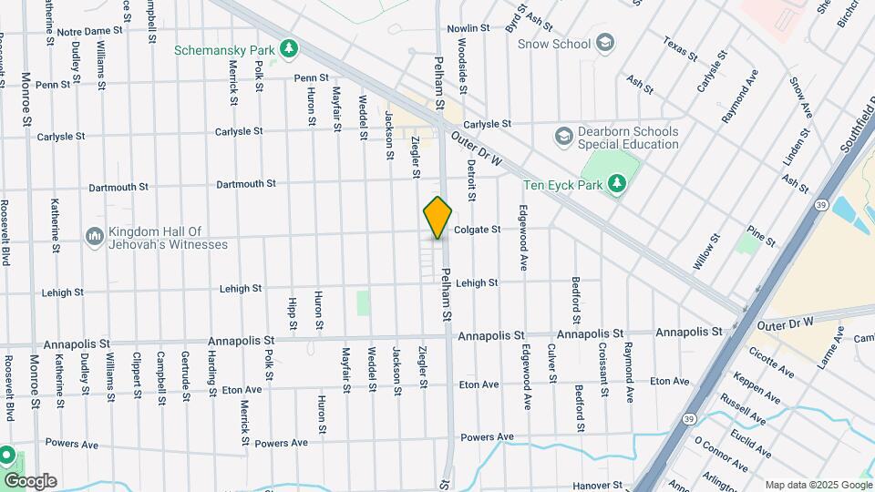 Pelham Mobile Home Park Mapa y Detalles de la Ubicación