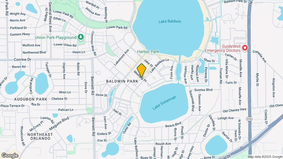 1384 Lake Baldwin Ln Map and Location Details
