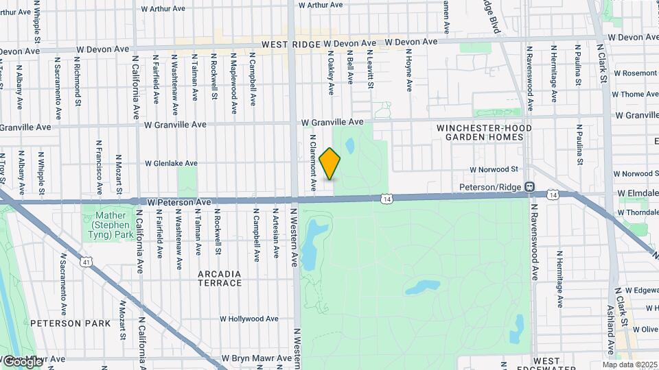 6018-6020 N Oakley Ave Mapa y Detalles de la Ubicación