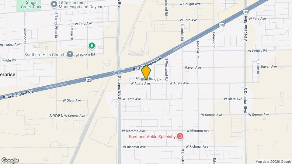 5846 W Agate Ave Map and Location Details