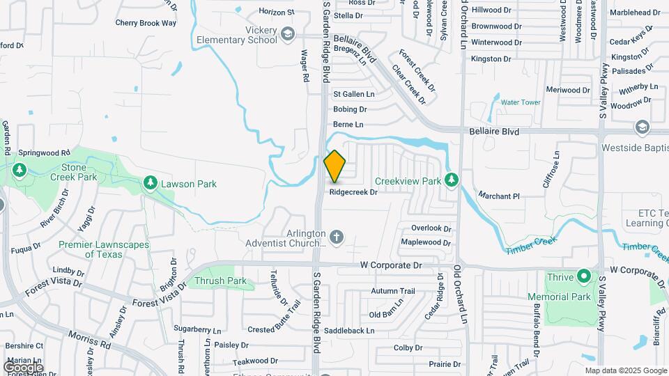 1453 Ridgecreek Dr Map and Location Details